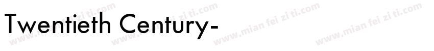 Twentieth Century字体转换